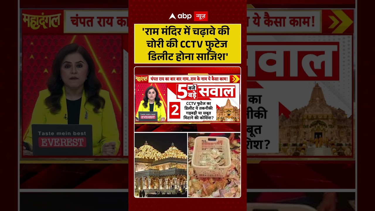 Ram Mandir Scam : 'राम मंदिर में चढ़ावे की चोरी की CCTV फुटेज डिलीट होना साजिश' | #ytshorts #viral