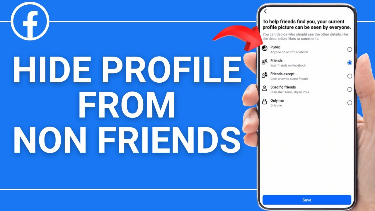 How to Hide Profile Picture on Facebook from Non Friends