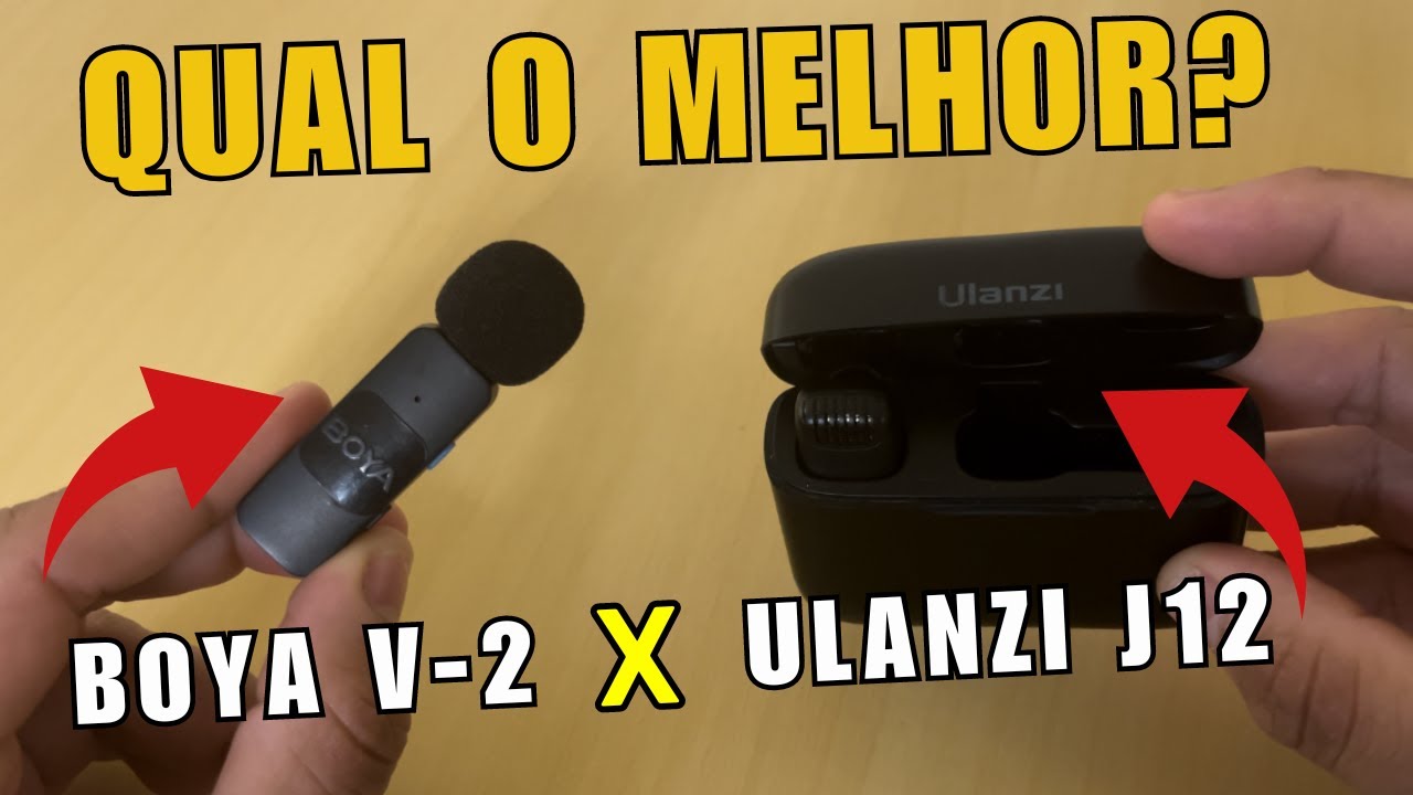 ULANZI J12 VS BOYA V2 QUAL É O MELHOR MICROFONE DE LAPELA?