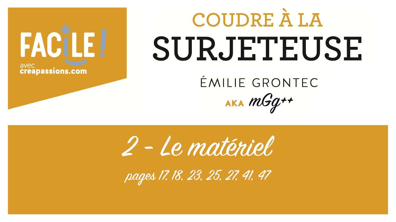 Coudre un sweat &agrave; la surjeteuse - le mat&eacute;riel