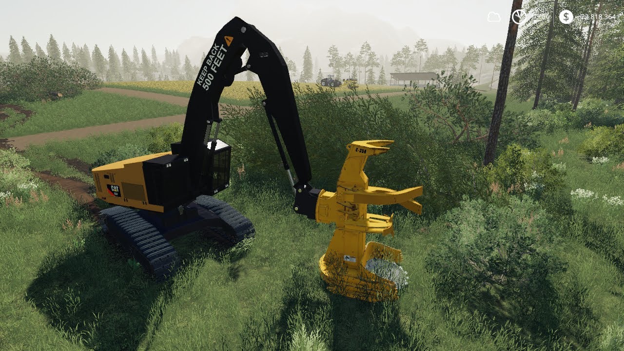 Farming Simulator 19: Sound remake of FDR Logging's Caterpillar 551 Feller Buncher
