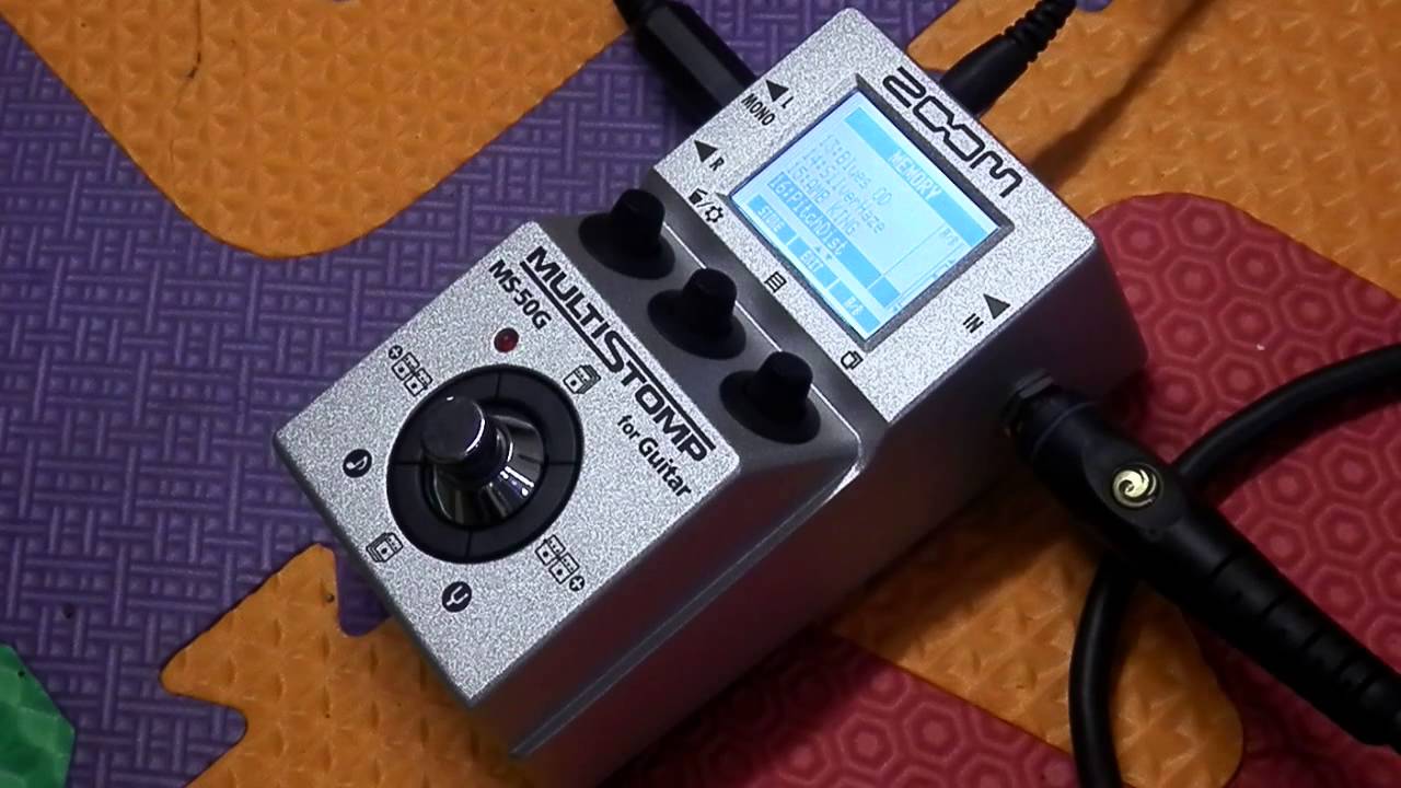 Zoom MS50G multi effects pedal demo and review