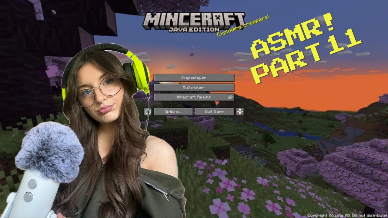 ASMR 1+hour Minecraft Gameplay for sleep, study and relaxing💎(Minecraft music, controller sounds)