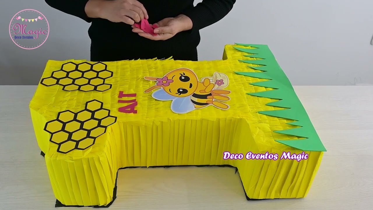 🐝 Piñata de abejita ✨ Decoración fácil y creativa para fiesta de Cumpleaños  🌸