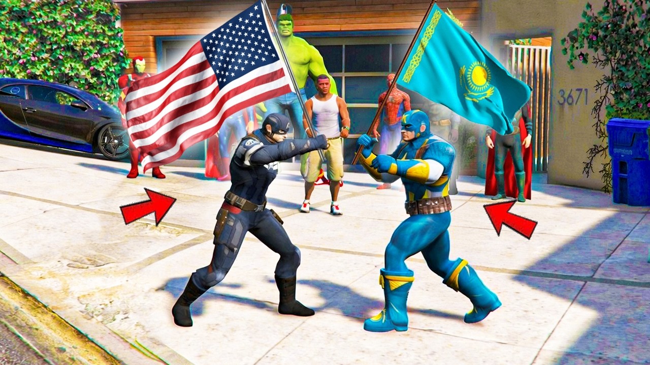 КАПИТАН АМЕРИКА VS КАПИТАН ҚАЗАҚСТАН (GTA V)
