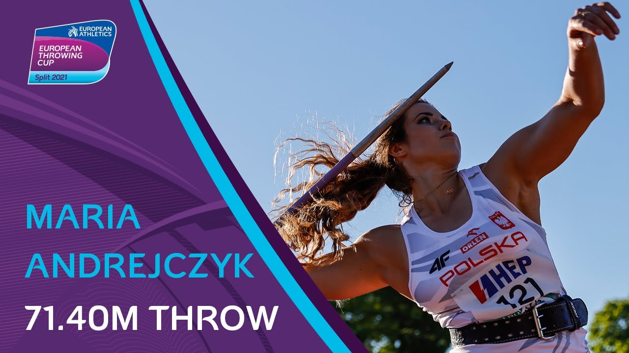 Maria Andrejczyk’s 71.40m javelin throw | Split 2021