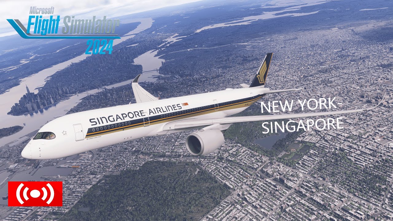 MFS2024 | NYC to Singapore SQ23 | A350-900 ULR | Longest distance flight in the world 19 h! | Part 1