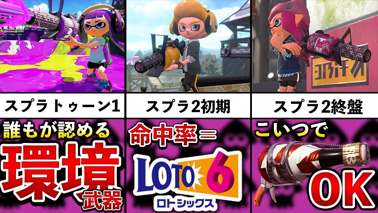 【神社通い必須】96ガロンのブレッブレすぎる歴史を追ってみた！【スプラトゥーン2】【解説】