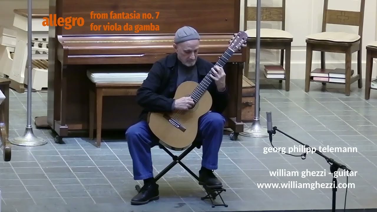 Fantasia no. 7 Allegro by G.P. Telemann - @WilliamGhezzi -  Guitar
