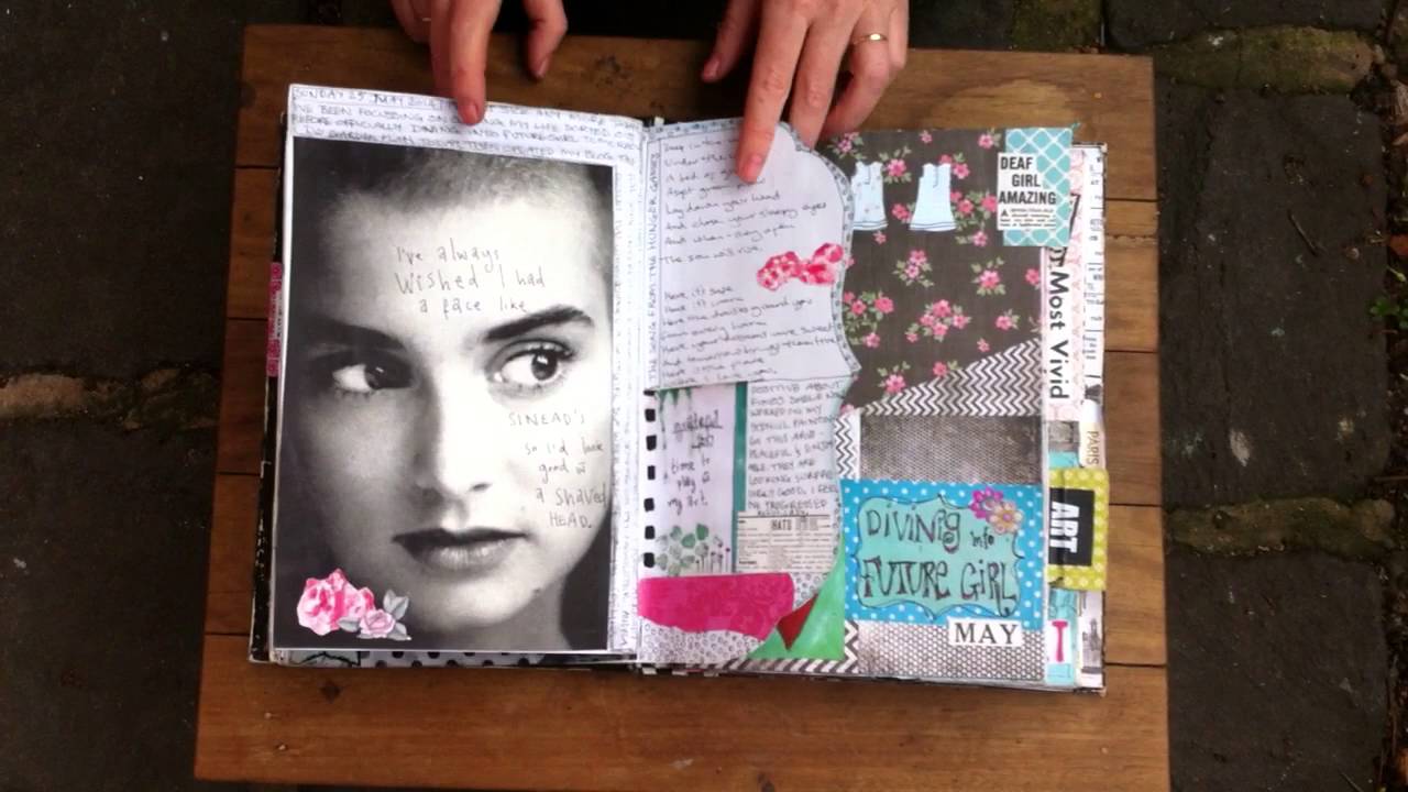 Journal Flip Through - Pink hair girl