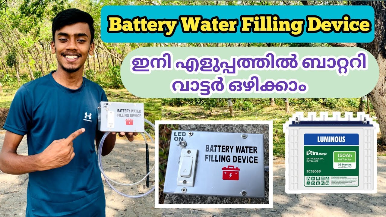 Battery Water Filling Device Making // Technic Malayalam