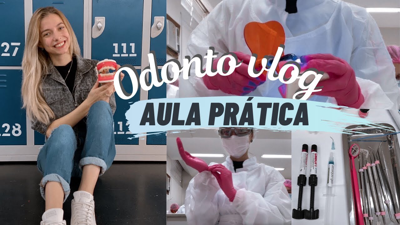 ODONTO VLOG ✨ #1- Aula Pr&aacute;tica | por Estephani Martins