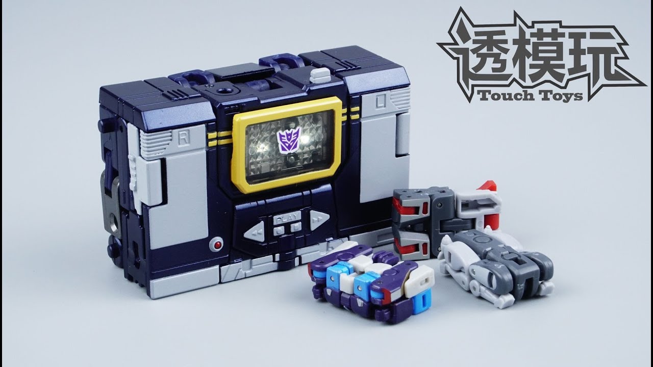 【SwiftTransform】MINI SOUNDWAVE WITH MINI TAPES!!! NEWAGE G1 Soundwave&Tapes Transformers  NA声波 透模玩速变