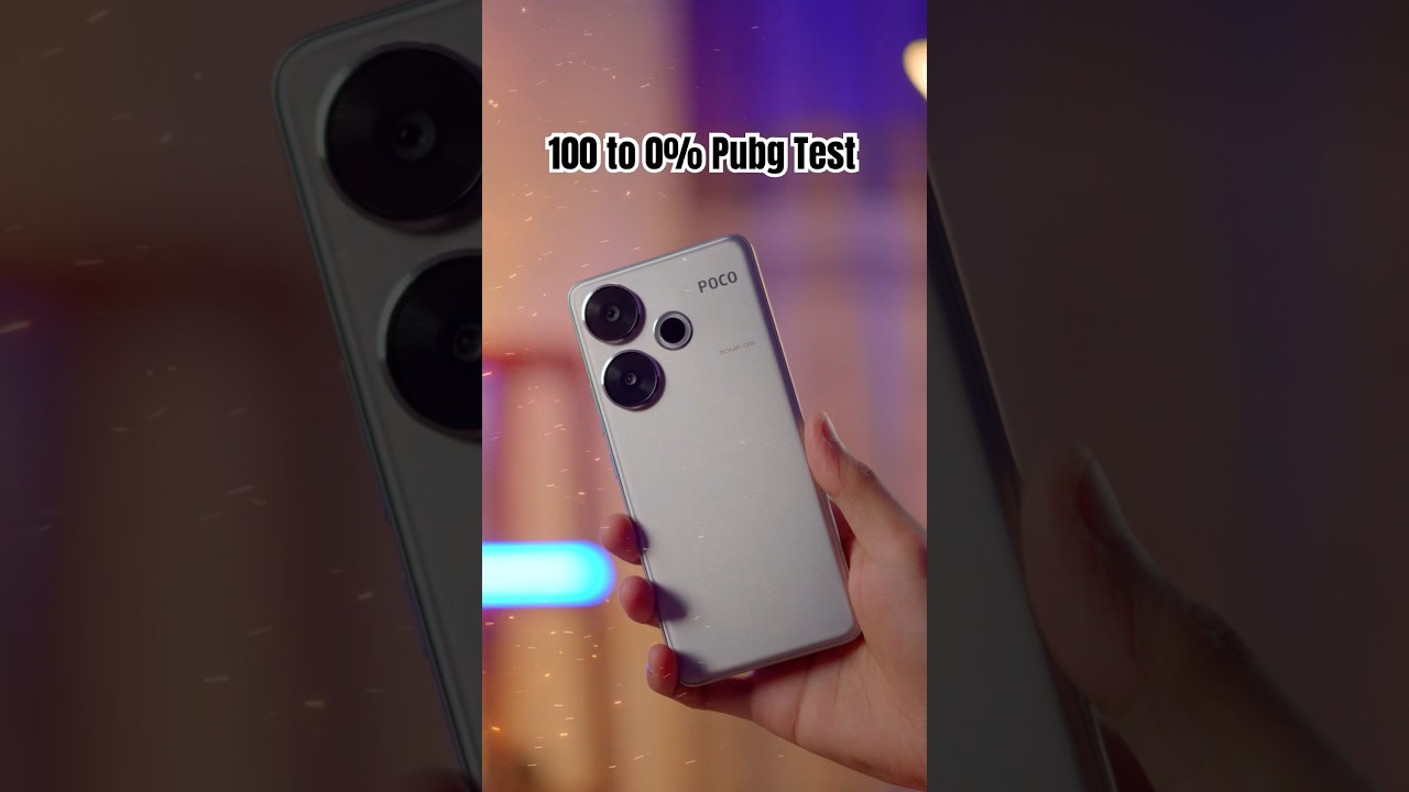 Poco F6 - BGMI 100-0 Battery Dtain Test