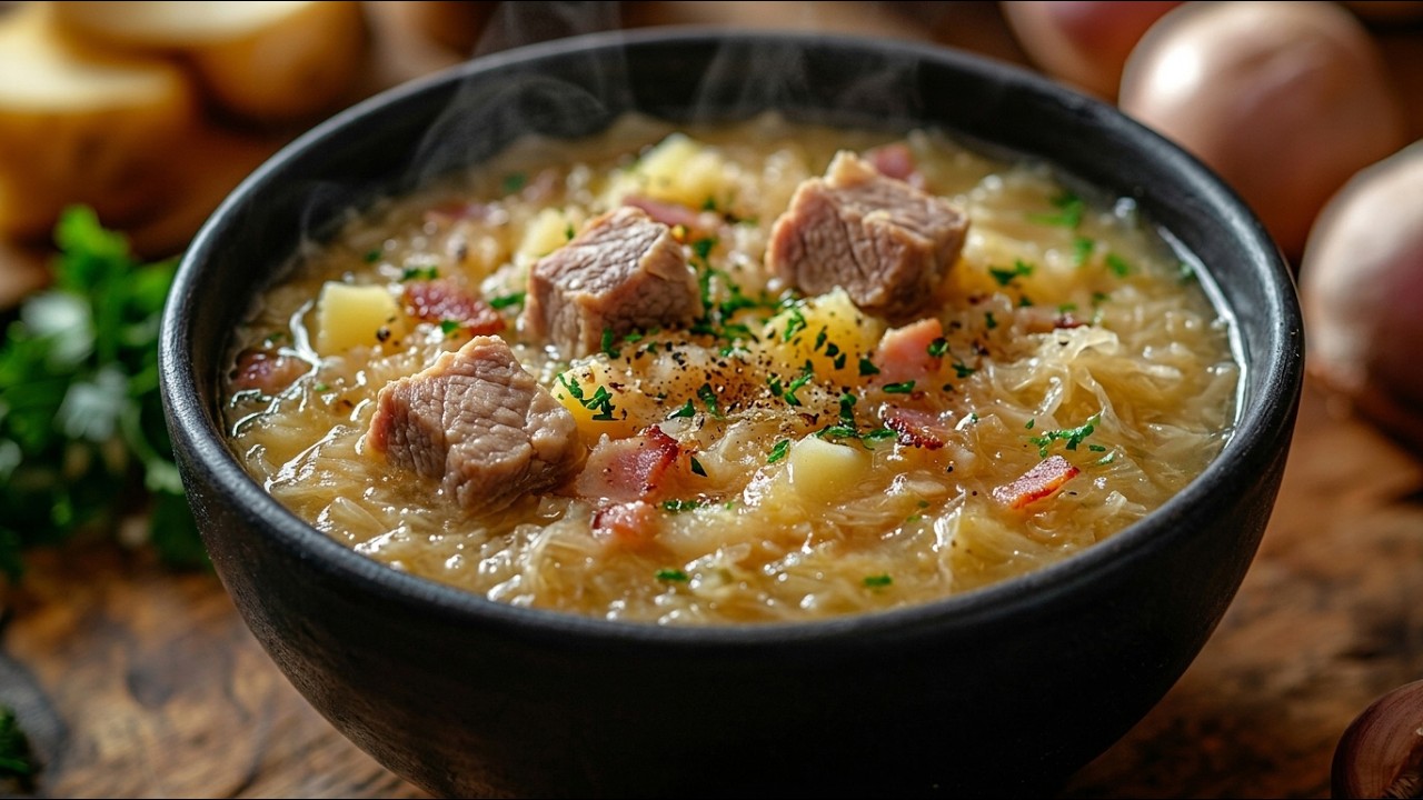 Gulasch mit Sauerkraut &ndash; so lecker, dass es jeden Tag auf den Tisch kommt!
