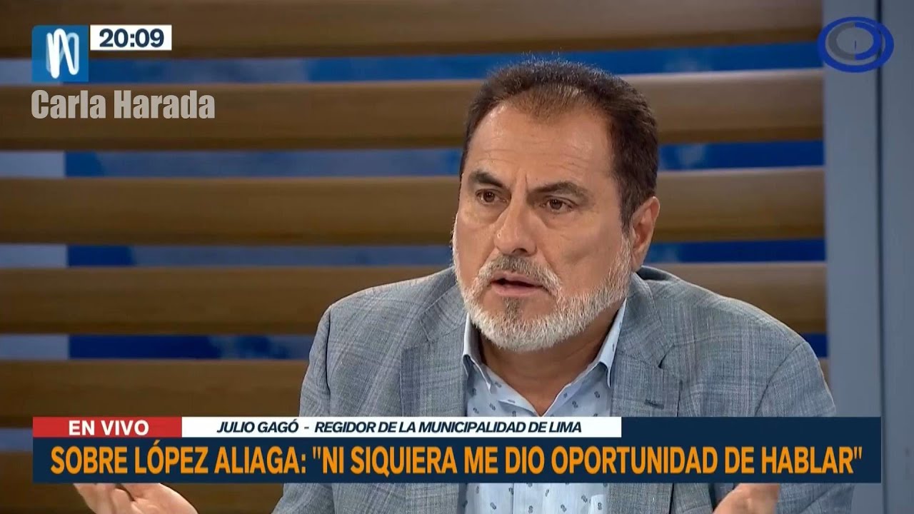 Regidor Julio Gagó habla fuerte y dice que Rafael López Aliaga no debe buscar chivos expiatorios