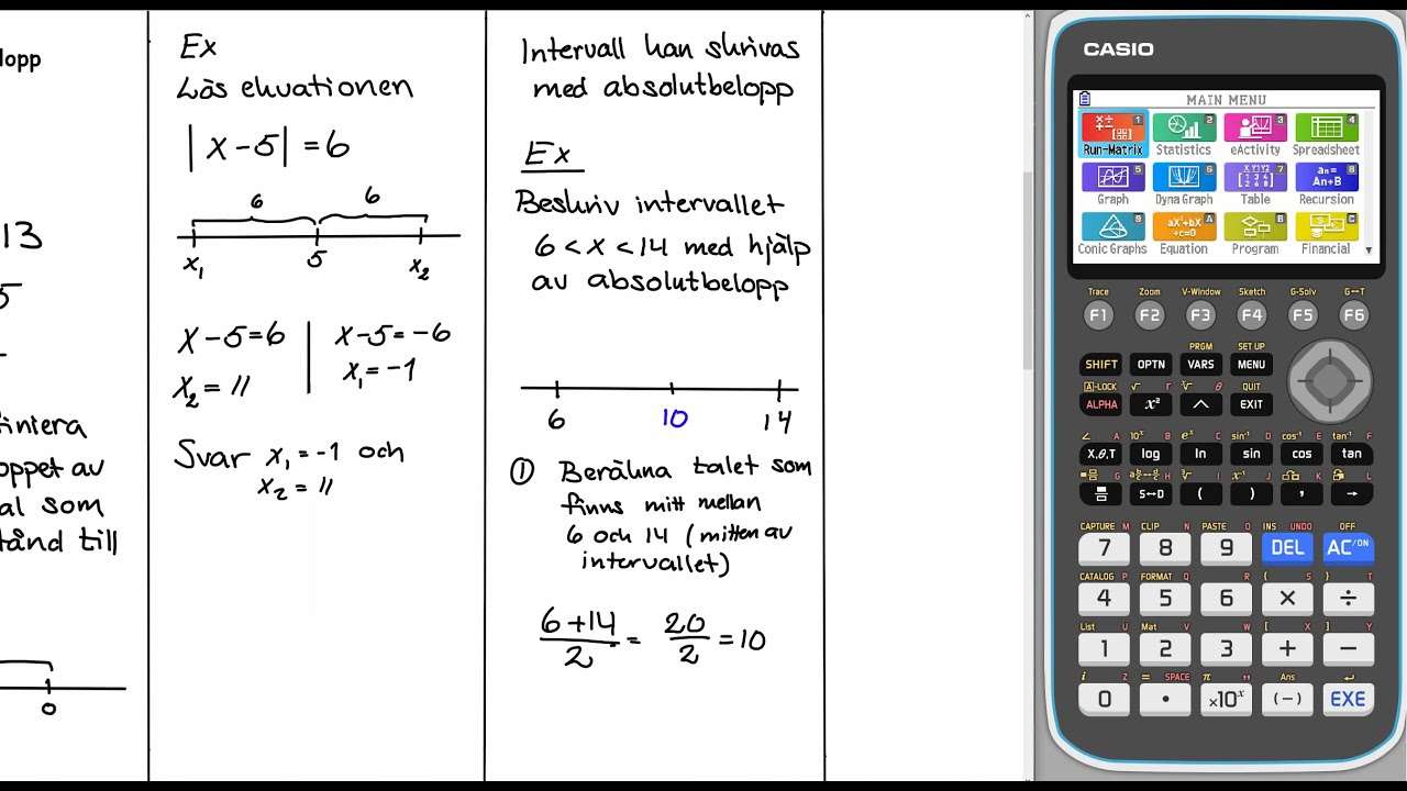 Absolutbelopp Genomg&aring;ng Matematik 3 HT 21