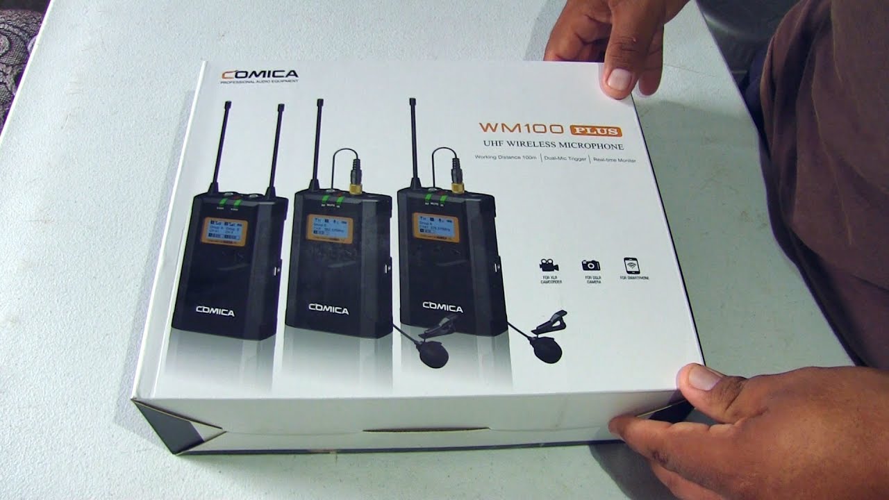 Unboxing Microfono dual inalambrico Comica WM100 Plus