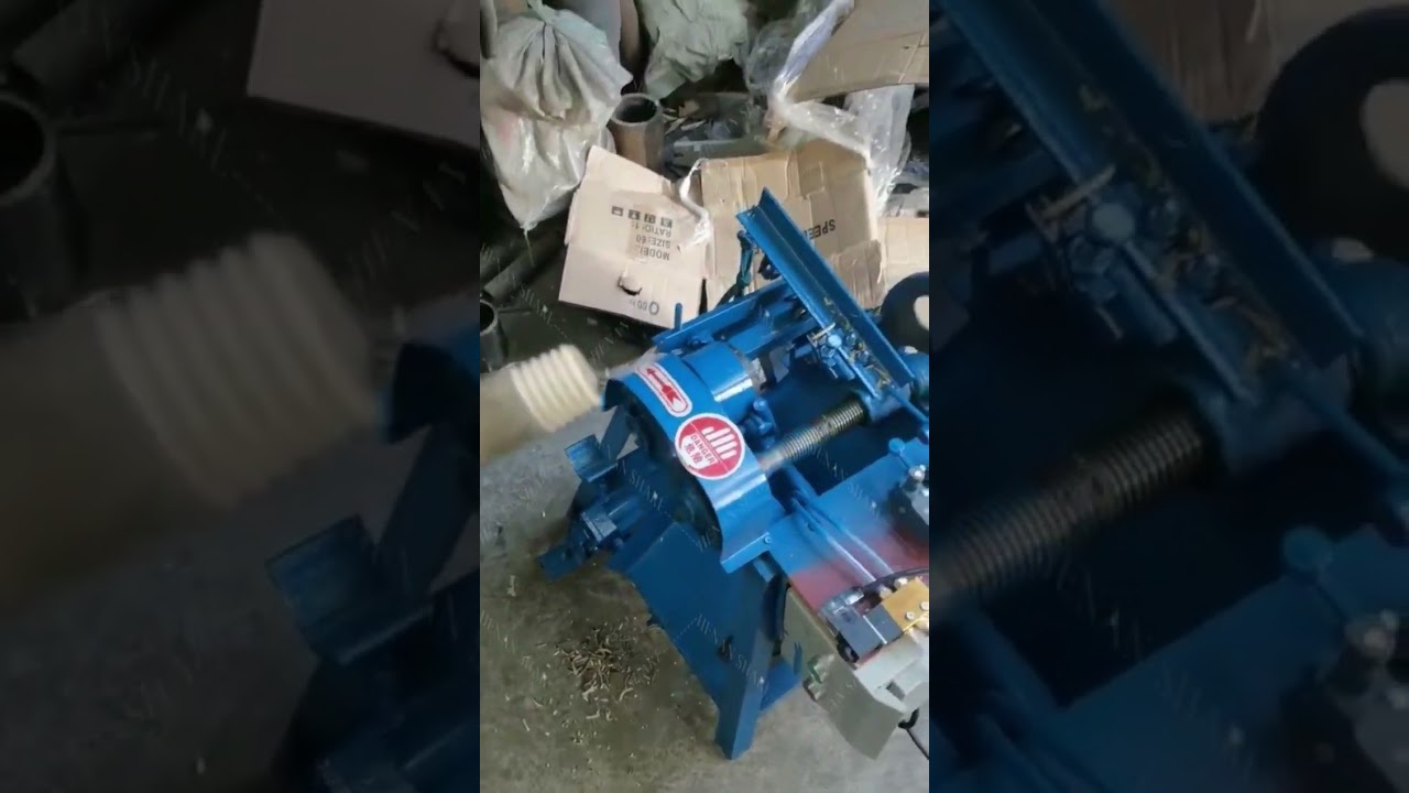 Wood Rod Stick Threading Wooden Broom Handle Screw Making Machine