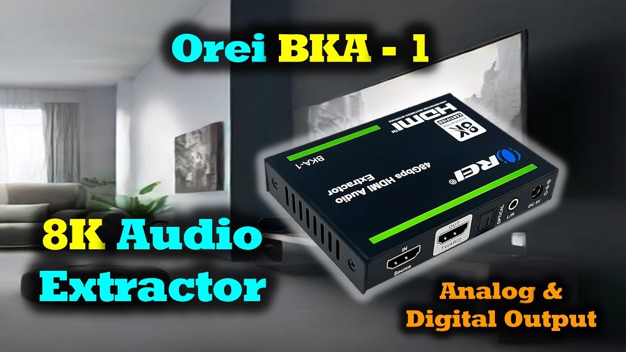 Аудиоэкстрактор Orei BKA-1 | Легко добавляйте звук к вашему 8K-медиаоборудованию!