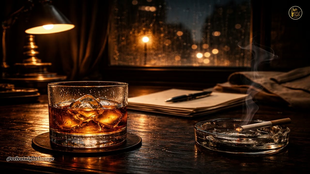 1950s Jazz Noir · Sparse Piano & Steady Bass | Detective Office Mood