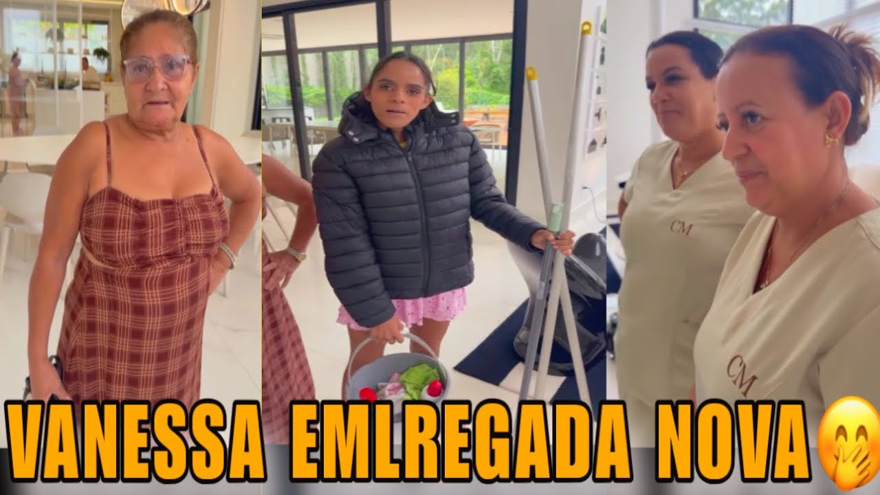VANESSA VAI SER A NOVA EMPREGADA DE CARLINHOS MAIA🤣 FOI VARRER LOGO🤣❤️