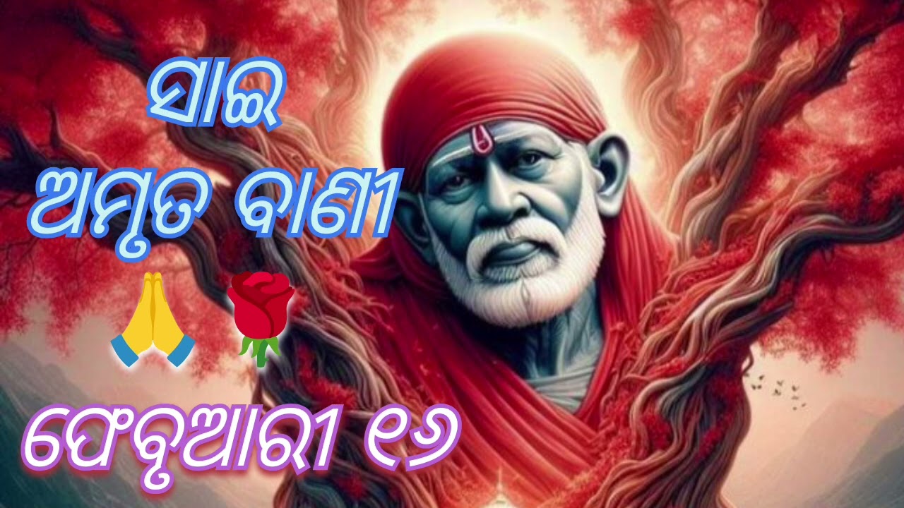 ସାଇ ଅମୃତ ବାଣୀ 🙏🌹 ଫେବୃଆରୀ ୧୬🙏❤️//sai ambruta bani 🙏🌸