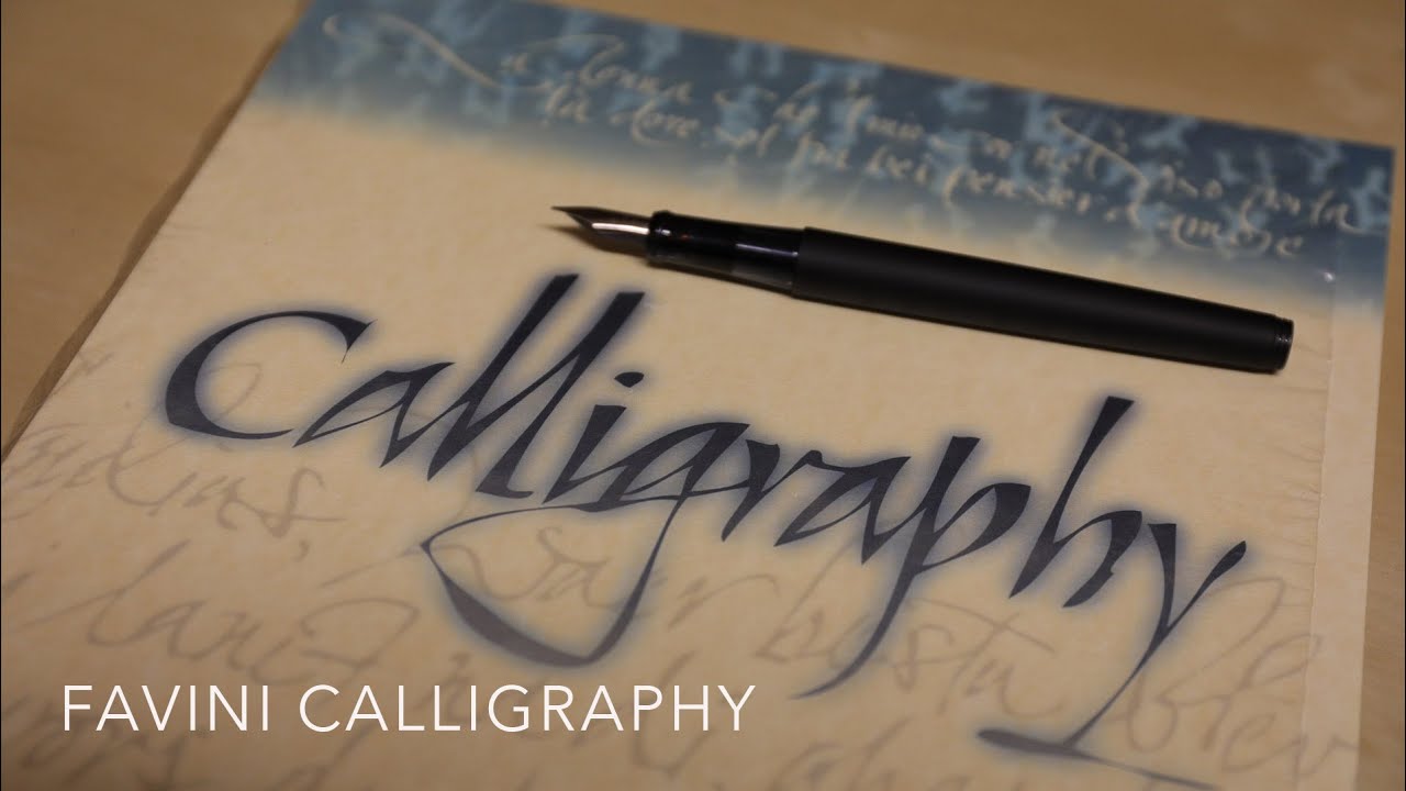 Favini Calligraphy pergamena Crema 05 prova stilografica