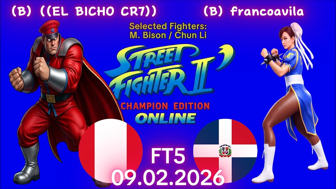 ((EL BICHO CR7)) VS. francoavila - ONLINE MATCH! - Street Fighter II' Champion Edition - 09.02.2026