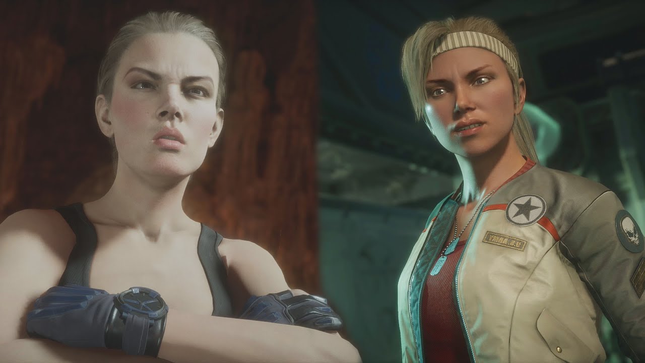 Bridgette Wilson-Sampras (Sonya) Vs Sonya Blade | All Interaction Dialogues - Mortal Kombat 11