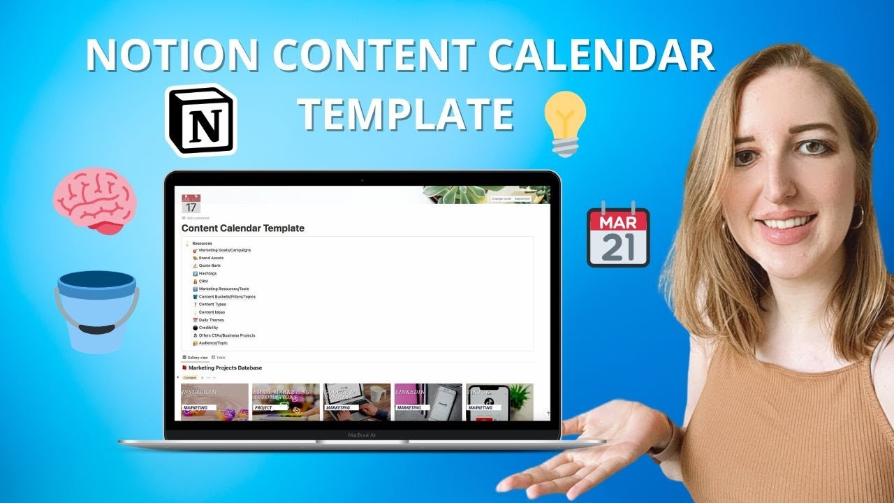 Content Calendar Notion Template Walkthrough (Updated 2022) Facebook, Instagram, TikTok, Etc
