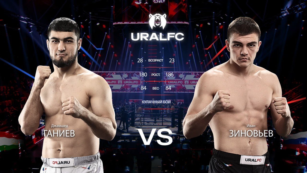 [Бокс в ММА Перчатках] Джамшед Ганиев vs Иван Зиновьев #UralFC6
