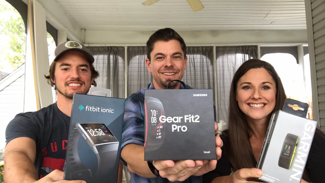 🔴 LIVE UNBOXING: Fitbit Ionic, Garmin Vivosport, Samsung Gear Fit2 Pro