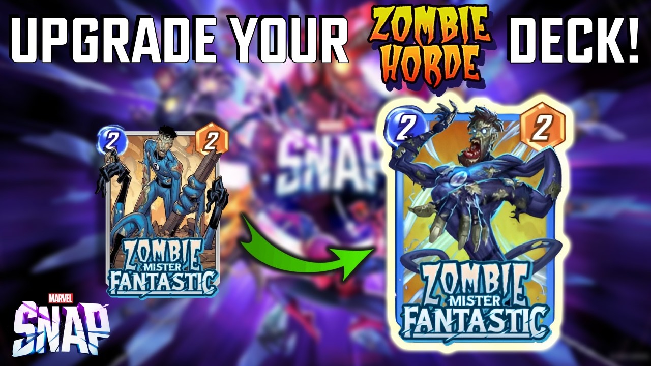 Turn your FREE ZOMBIE Deck into a WINNING Deck! | 3 UPGRADE Paths! | MARVEL SNAP | NEW PLAYERS!