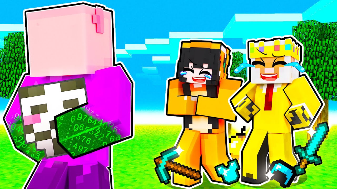 Předstírám NOOBA ale TAJNĚ POUŽÍVÁM HACKY v Minecraftu!