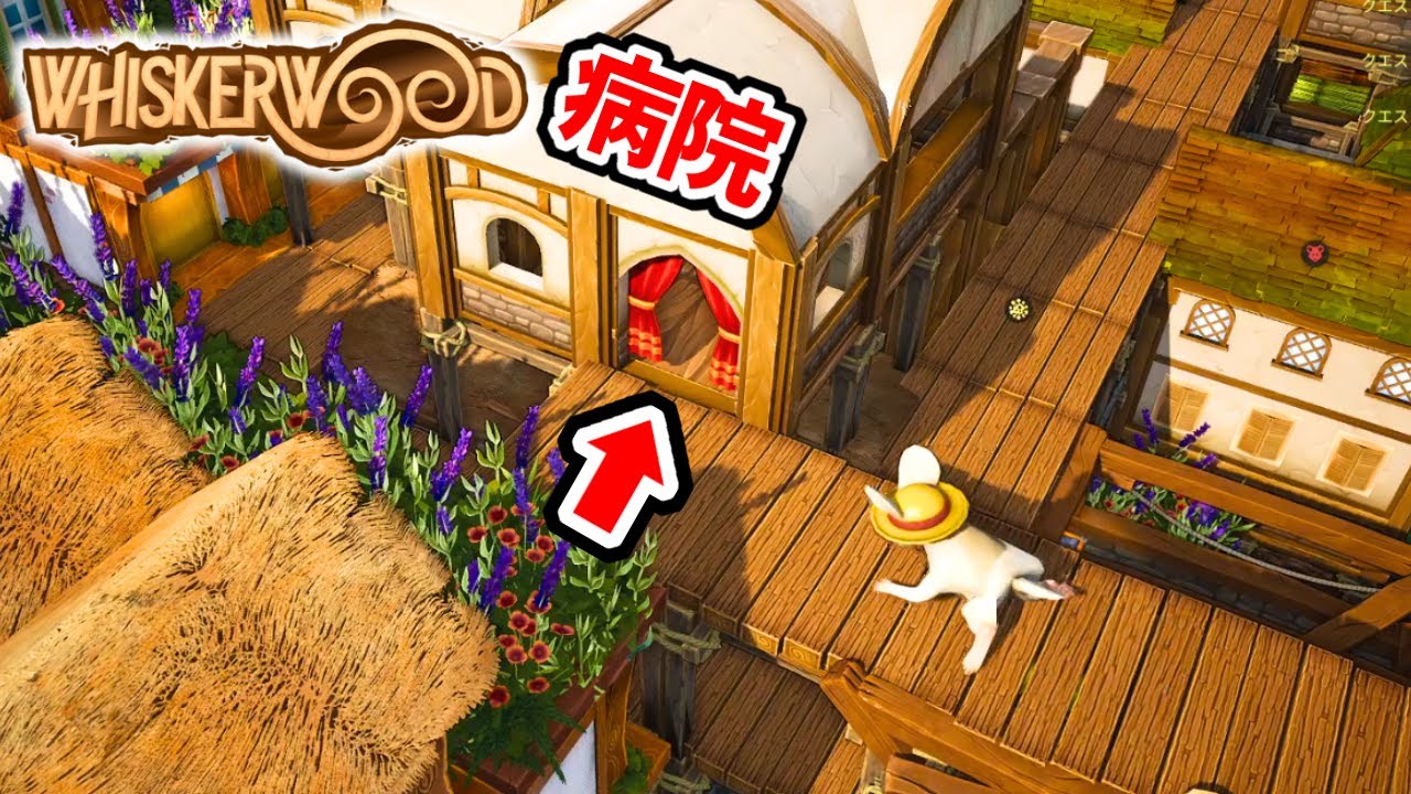 【限界突破】瀕死のネズミが地を這う！病院を作り救済しよう#2│Whiskerwood│ウィスカーウッド