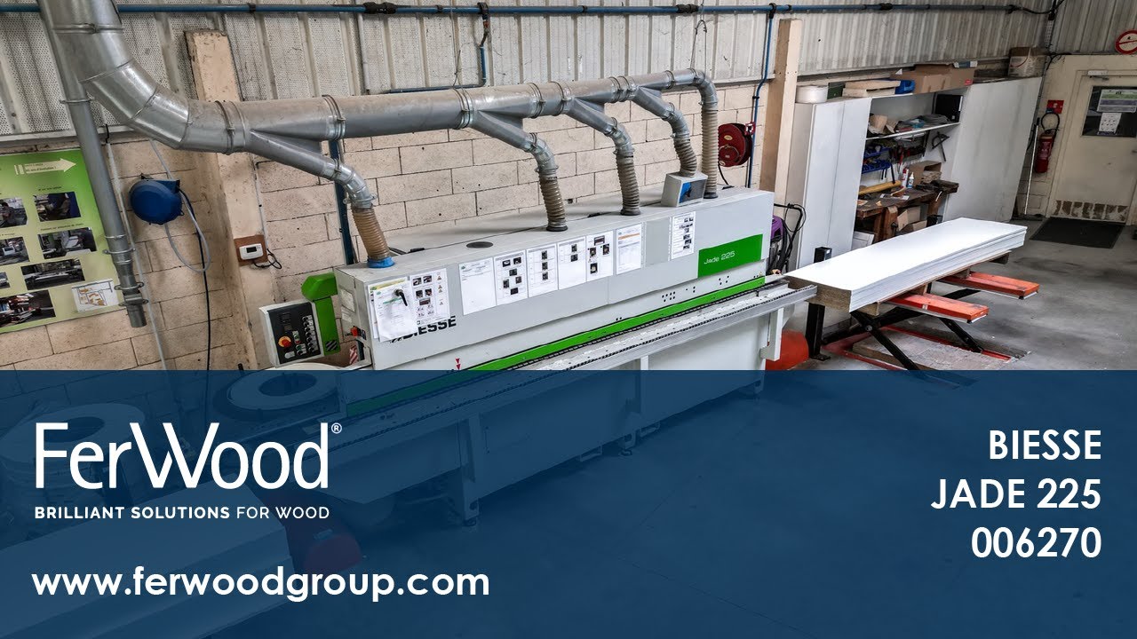 Односторонний Кромкооблицовочный Станок во время работы - BIESSE JADE 225 - Ferwoodgroup - 006270