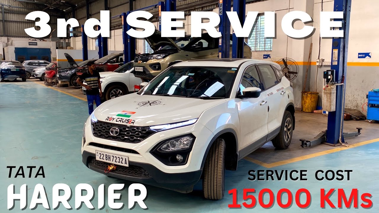 Tata Harrier Servicing | 15000 KMs Service | Trupti Motors Bhubaneswar | 3rd Service Oil change