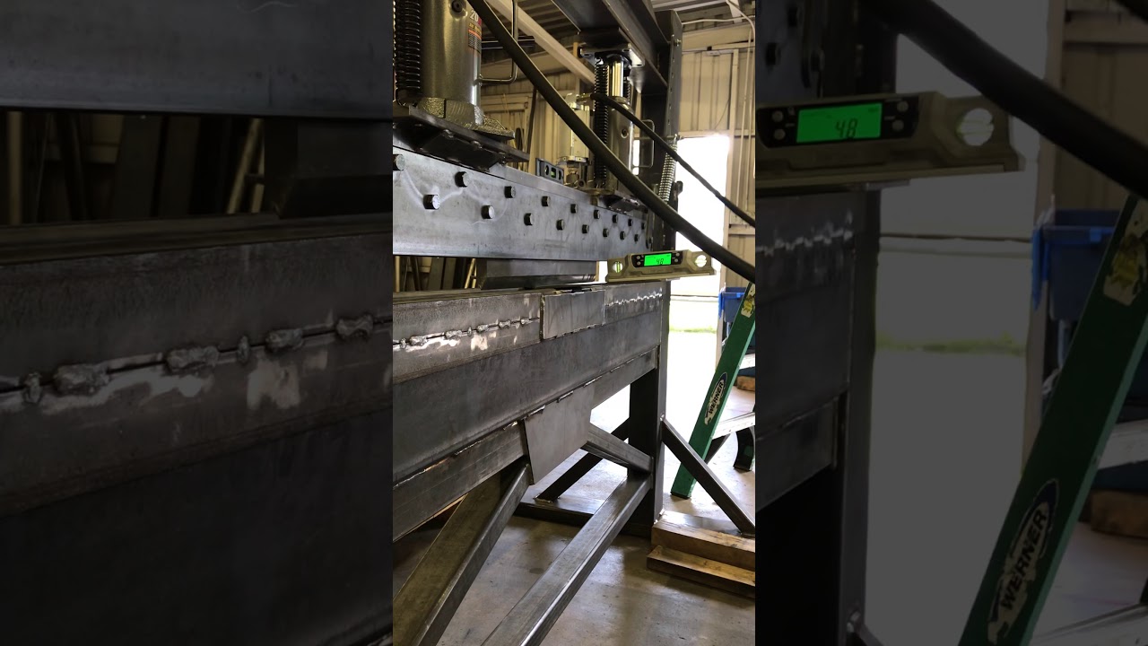 TEST BENDS - 40 Ton Hydraulic Press Brake Build