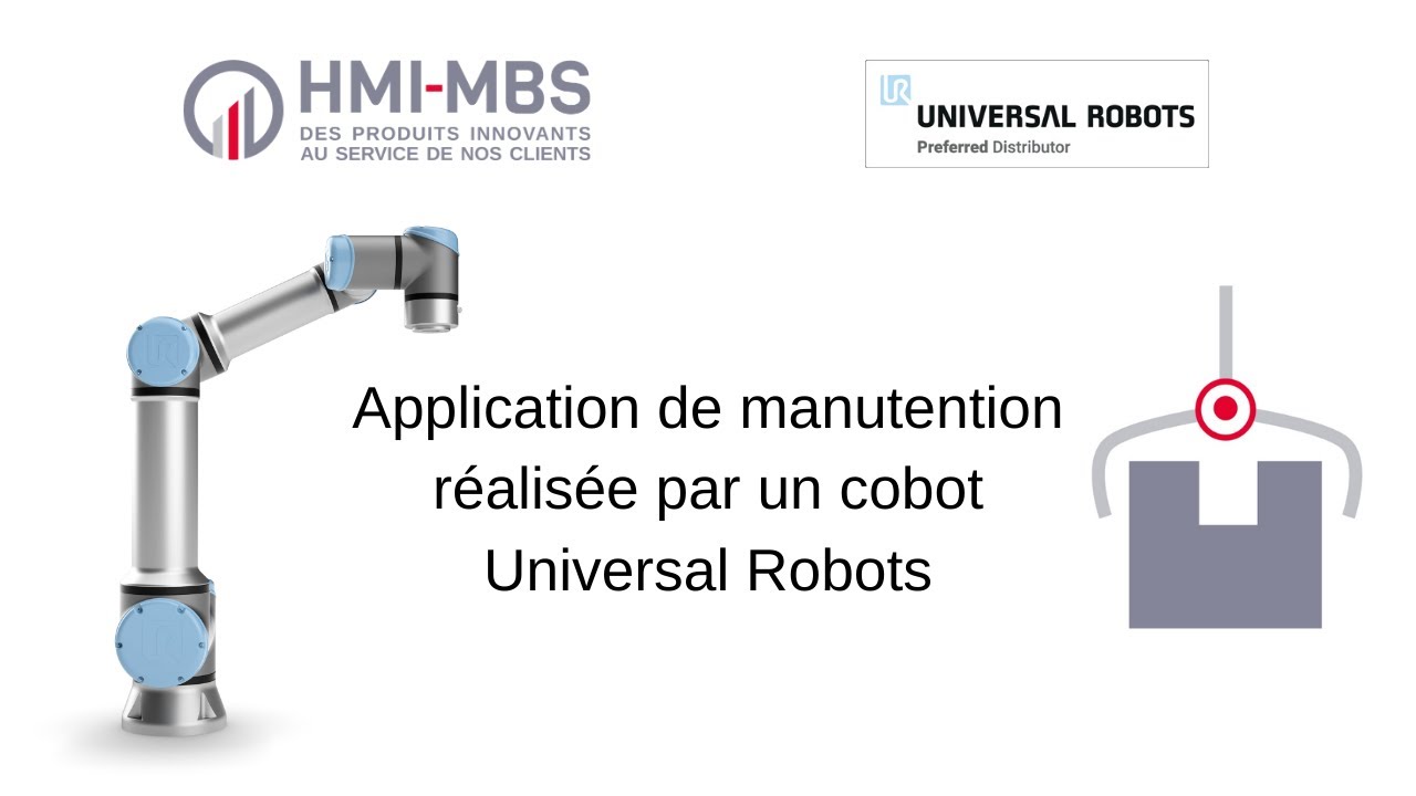 Application de manutention avec un cobot Universal Robots