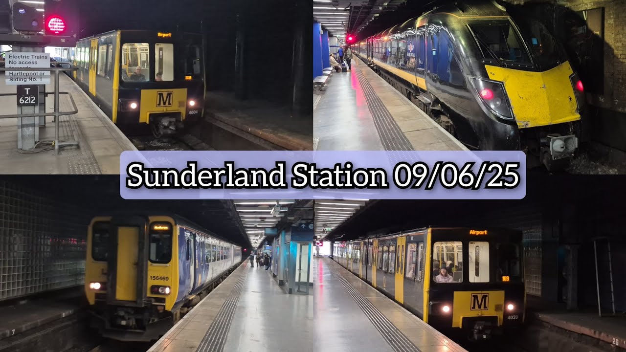 Trains at Sunderland Station. | 09/06/25.