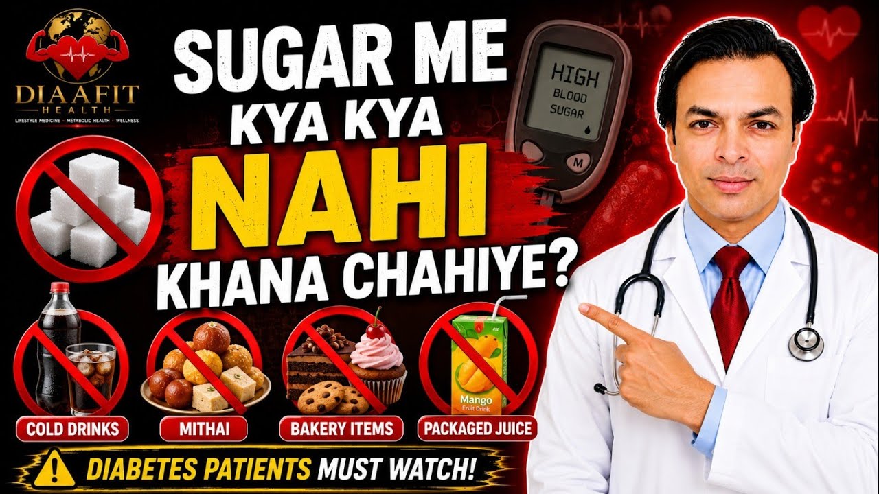 मधुमेह में क्या नहीं खाना चाहिए | Sugar Mein Kya Kya Nahin Khana Chahie | DIABETES DARBAR | DIAAFIT