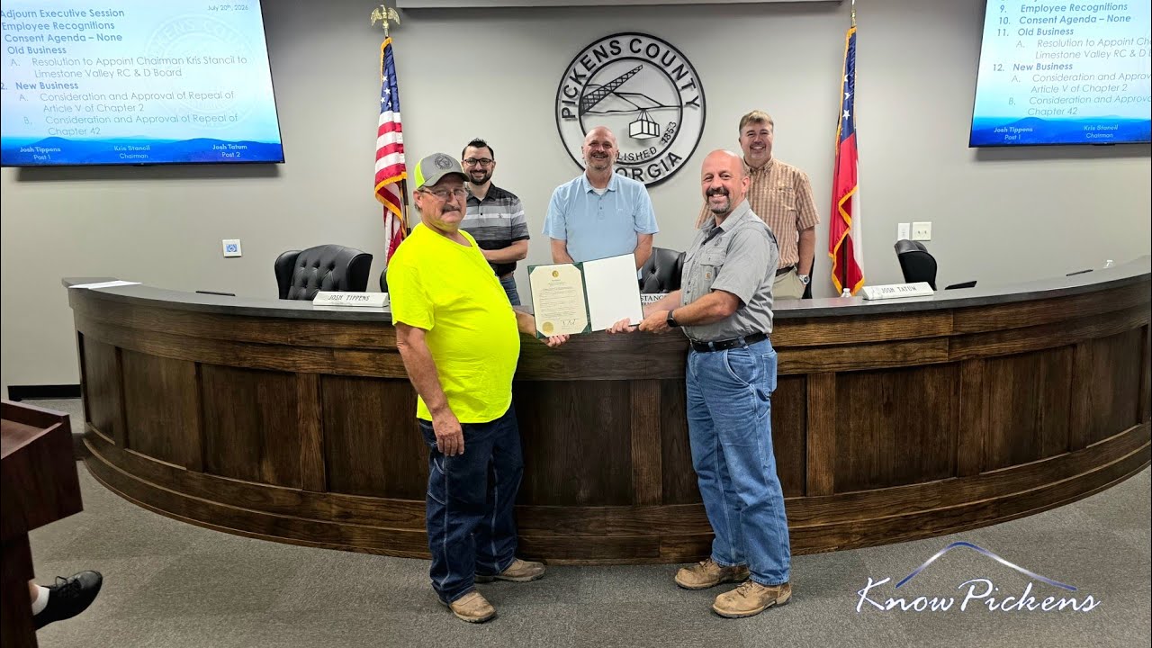 Pickens County Board of Commissioners | July 20, 2026