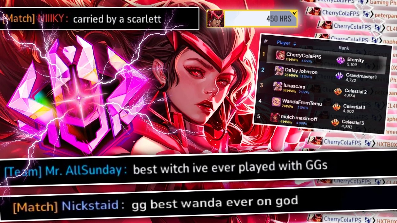 Proving why I'm the #1 Scarlet Witch in Marvel Rivals | ETERNITY Montage