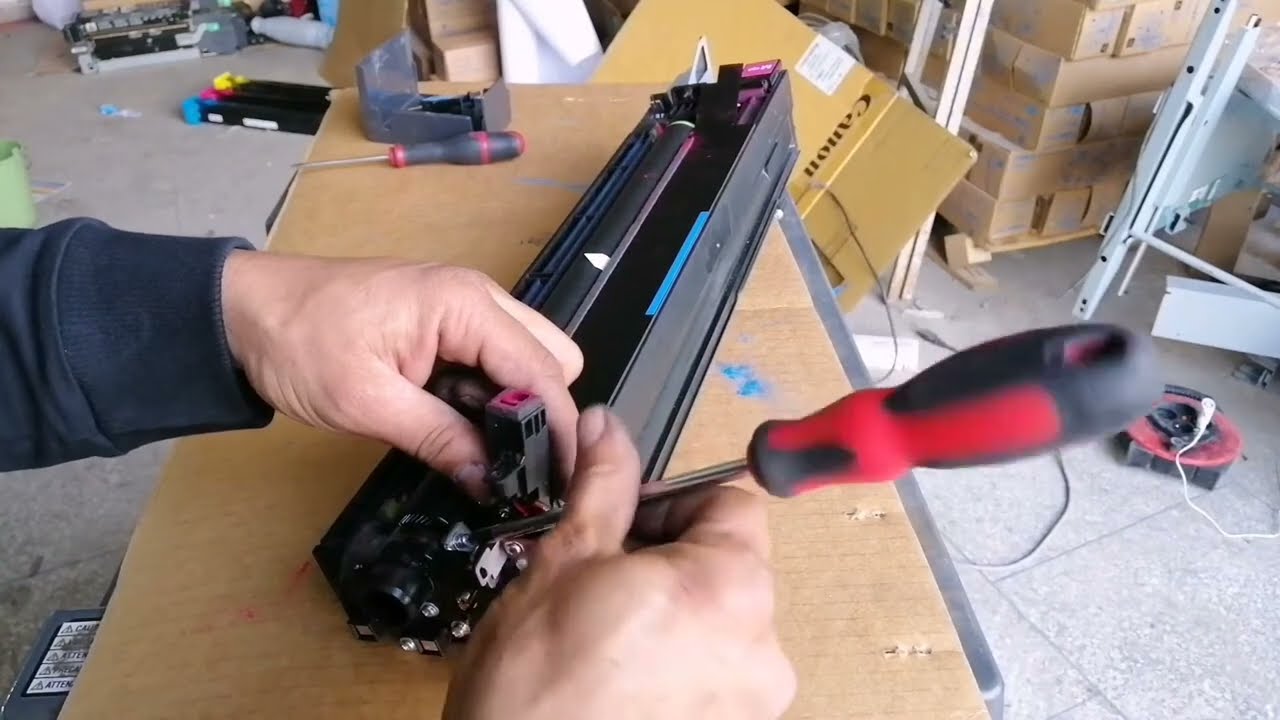 Changement d'un drum konica minolta c754-c654-c652-c452