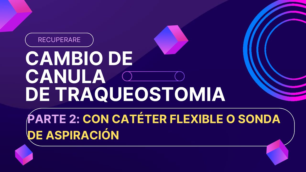 Cambio de cánula de traqueostomía, Parte 2