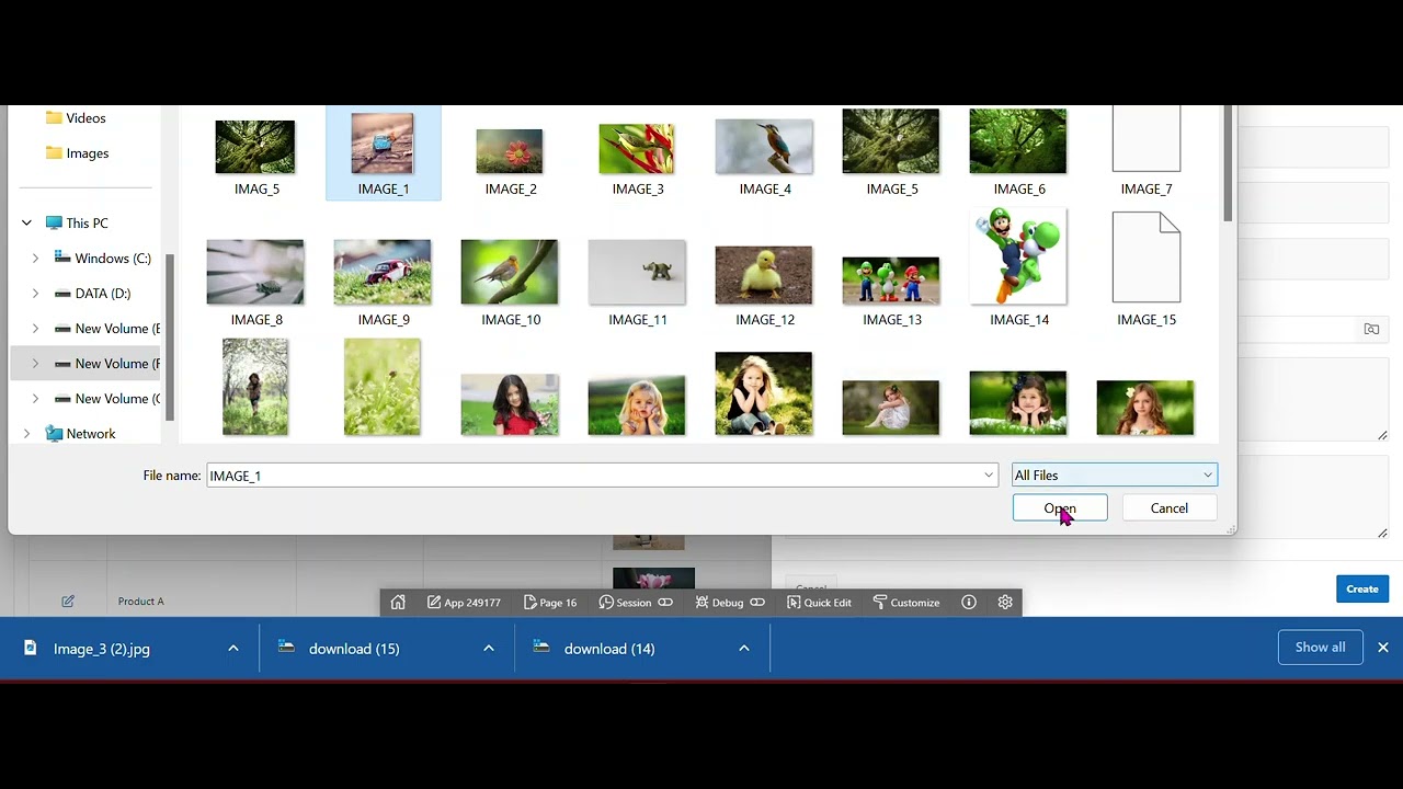 File Image Upload / File Image Download / View File Image - Oracle APEX