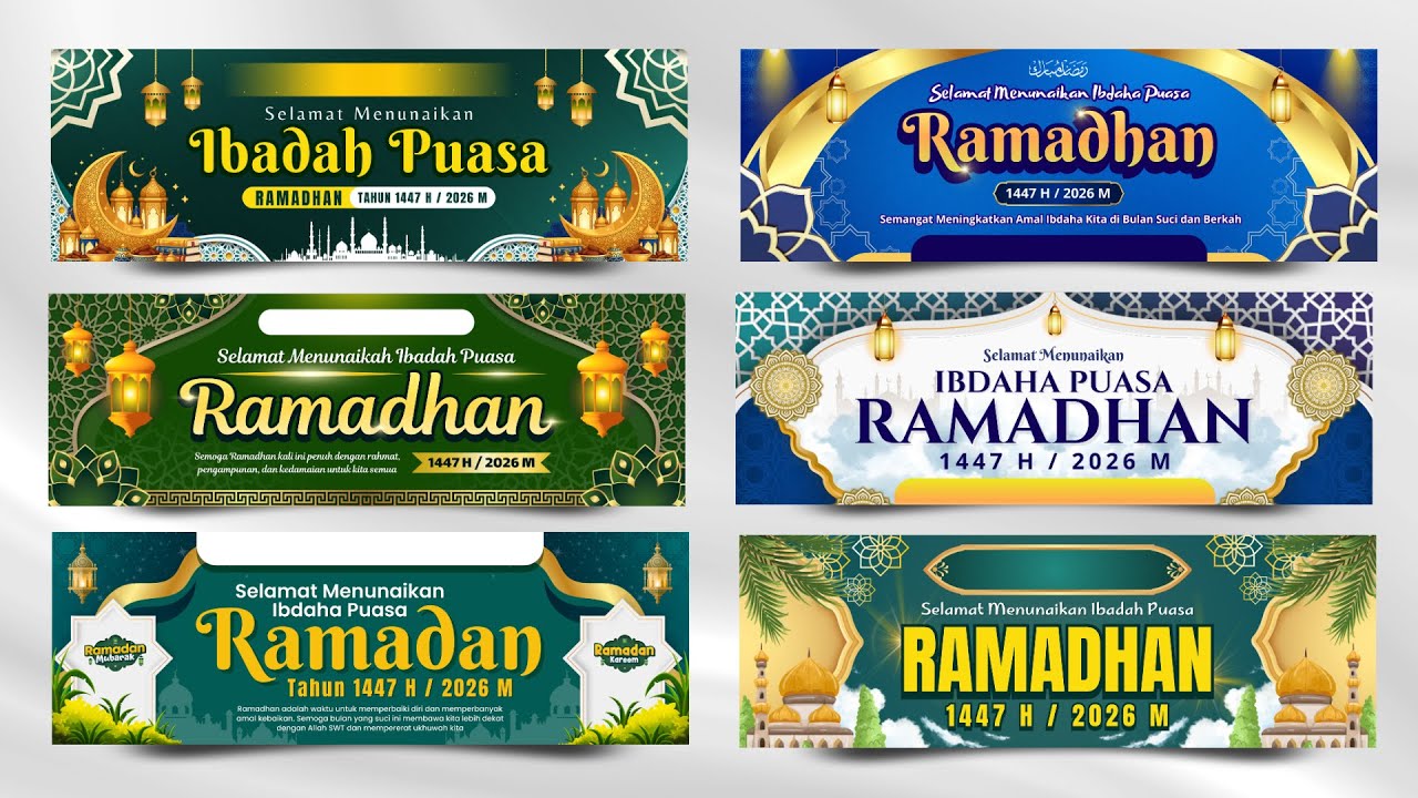 Desain Spanduk Ramadhan 1447 H / 2026 M Terbaru