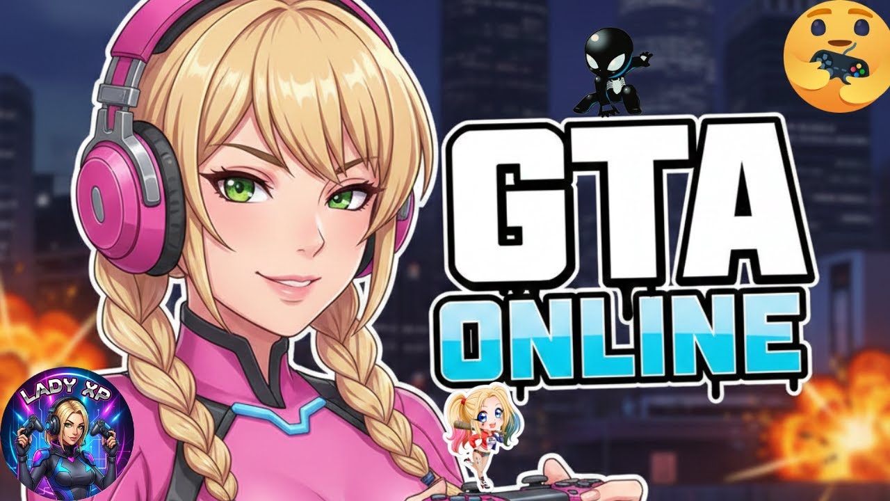 LADYXP EM PRIMEIRA VEZ NO GTA ONLINE COM AMIGOS ,VOU PRO BELELEU KKKKK