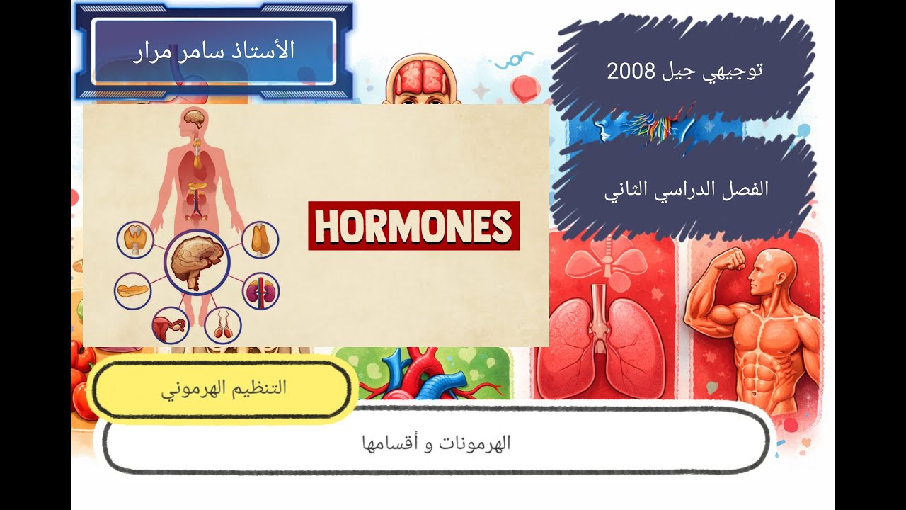 12- التنظيم الهرموني - توجيهي أكاديمي الفصل الدراسي الثاني - HORMONES